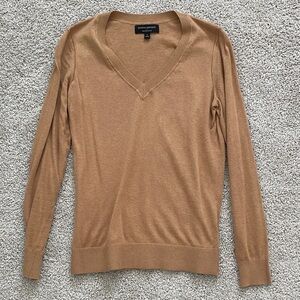 Banana Republic Camel V-Neck Sweater